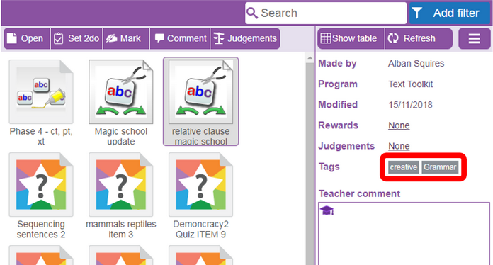 Tagging Icon View - New 2019