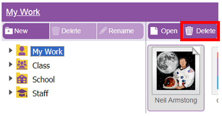 My work deleting corrected 2019