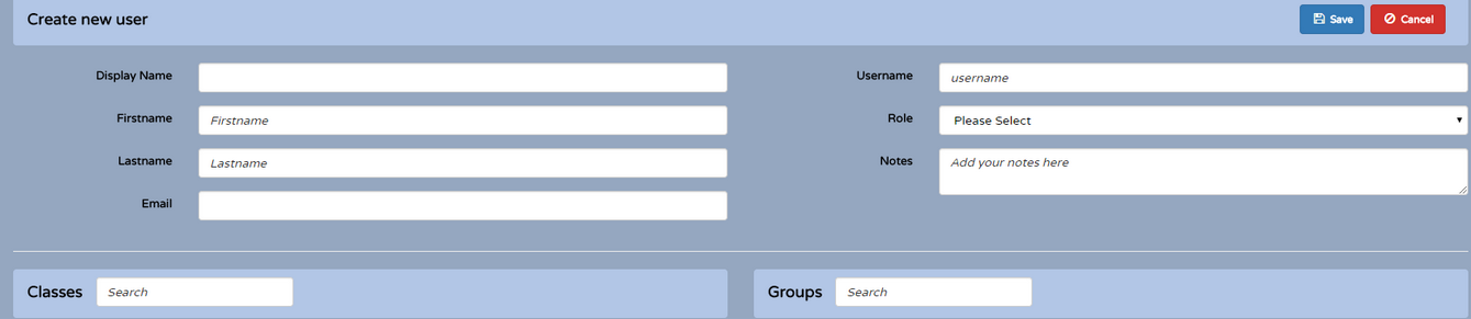 manually add staff new